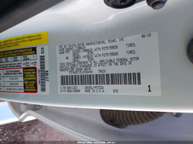 5TFAW5F15JX766444 Toyota Tundra 1794 5.7l V8
