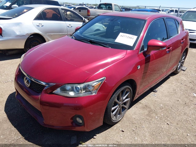 2012 LEXUS CT 200H JTHKD5BH1C2108860 Photo 1