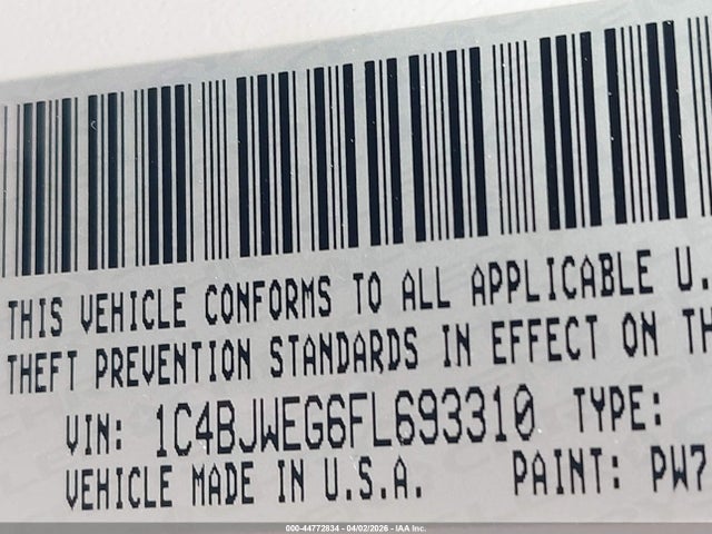 2015 JEEP WRANGLER UNLIMITED 1C4BJWEG6FL693310 Photo 8