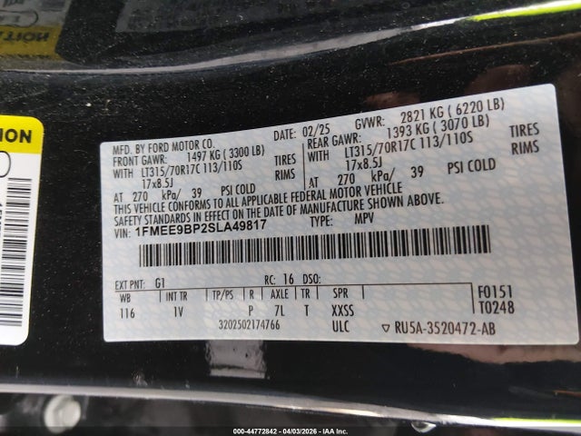 Ford Bronco Badlands 2025 1FMEE9BP2SLA49817 Image 9