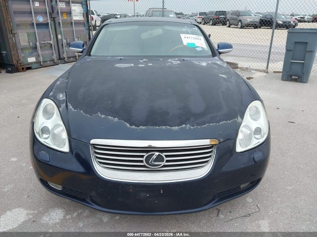 44772882 :رقم المزاد ، JTHFN48Y520012966 vin ، 2002 Lexus Sc 430 مزاد بيع