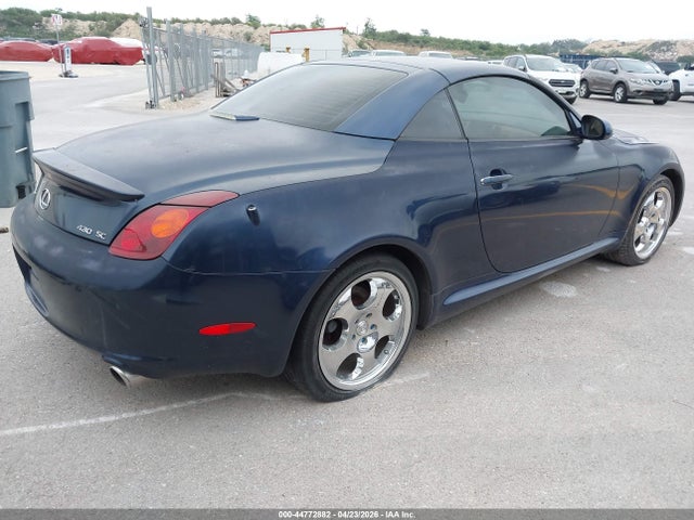 44772882 :رقم المزاد ، JTHFN48Y520012966 vin ، 2002 Lexus Sc 430 مزاد بيع
