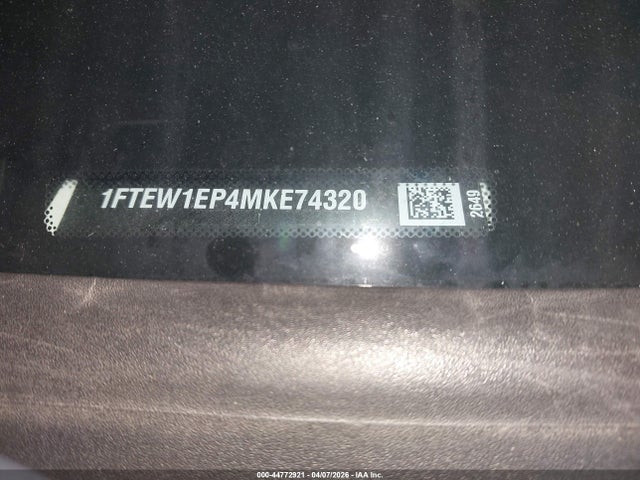 44772921 :رقم المزاد ، 1FTEW1EP4MKE74320 vin ، 2021 Ford F-150 Lariat مزاد بيع