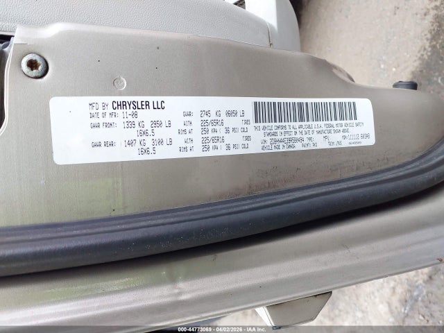 Продажа на аукционе авто 2009 Dodge Grand Caravan Se, vin: 2D8HN44E39R580494, номер лота: 44773069