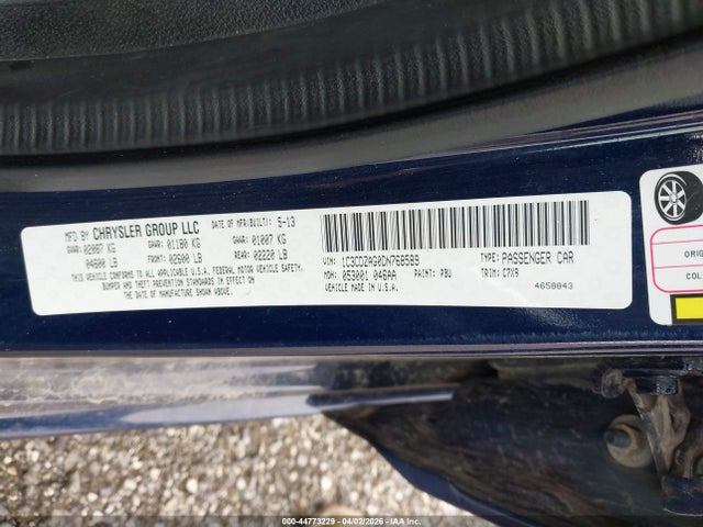 Продаж на аукціоні авто 2013 Dodge Avenger Se V6, vin: 1C3CDZAG0DN768589, номер лоту: 44773229