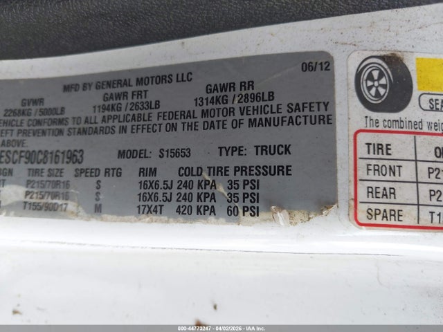2012 CHEVROLET COLORADO 1GCESCF90C8161963 Photo 8