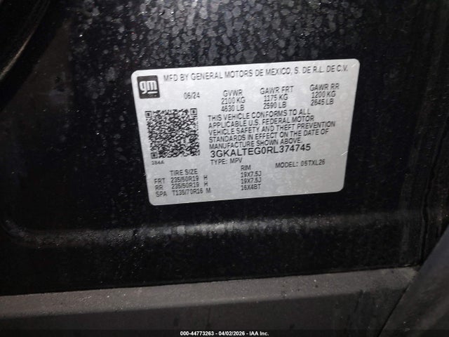 Aukcja sprzedaży 2024 Gmc Terrain Awd Sle, vin: 3GKALTEG0RL374745, numer aukcji: 44773263