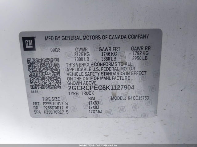 Chevrolet Silverado 1500 Ld Lt 2019 2GCRCPEC6K1127904 Image 9