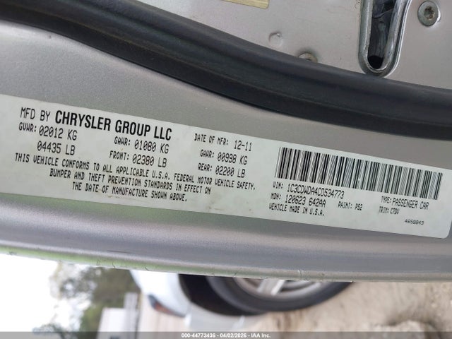 Продаж на аукціоні авто 2012 Dodge Caliber Sxt, vin: 1C3CDWDA4CD534773, номер лоту: 44773436