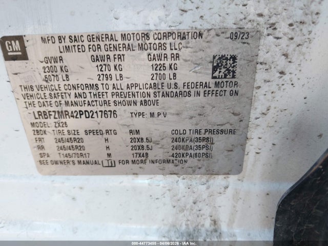 Продаж на аукціоні авто 2023 Buick Envision Preferred Awd, vin: LRBFZMR42PD217676, номер лоту: 44773455