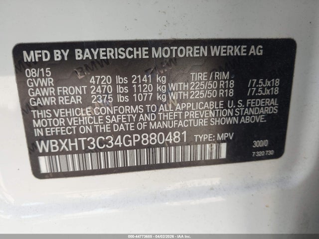 WBXHT3C34GP880481 BMW X1 Xdrive28i