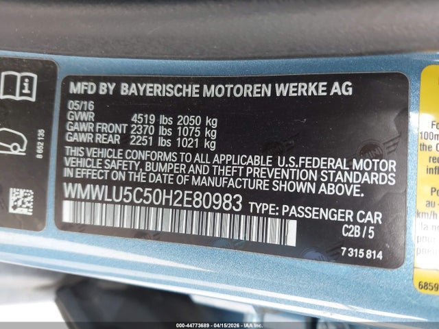 Mini Clubman Cooper S 2017 WMWLU5C50H2E80983 Image 9