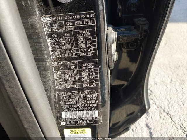 SALCP2FX9KH809163 Land Rover Discovery Sport Se