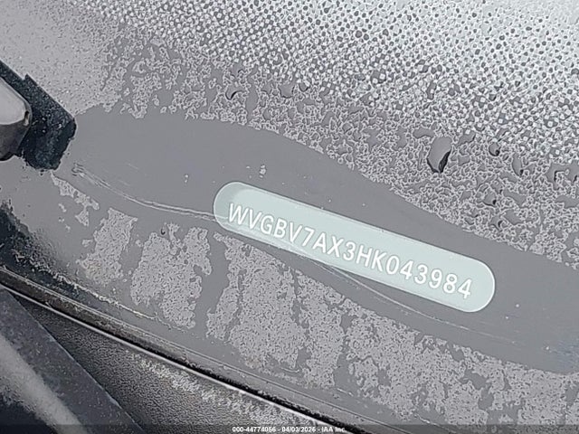 44774056 :رقم المزاد ، WVGBV7AX3HK043984 vin ، 2017 Volkswagen Tiguan 2.0t/2.0t S مزاد بيع