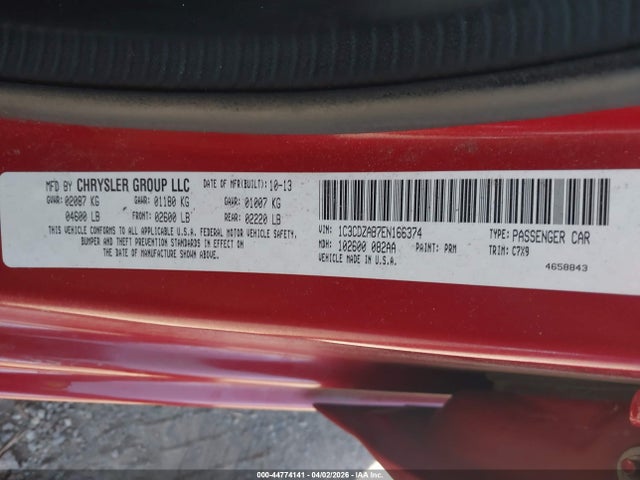 Dodge AVENGER SE 2014 1C3CDZAB7EN166374 Image 9