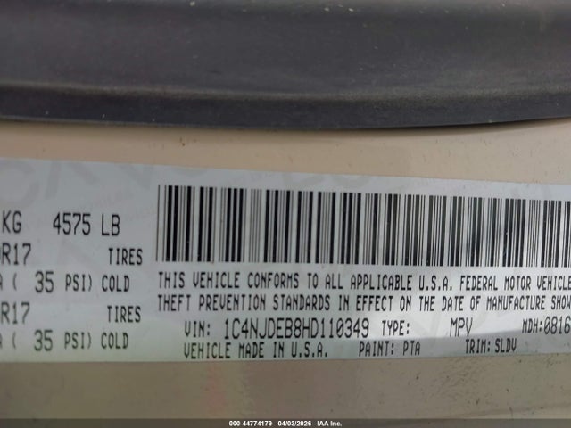 2017 JEEP COMPASS 1C4NJDEB8HD110349 Photo 8