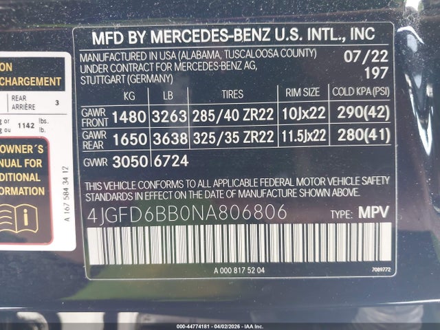 2022 MERCEDES-BENZ AMG GLE 53 COUPE 4JGFD6BB0NA806806 Photo 8