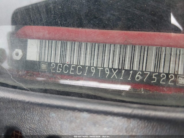 1999 CHEVROLET SILVERADO 1500 2GCEC19T9X1167522 Photo 8