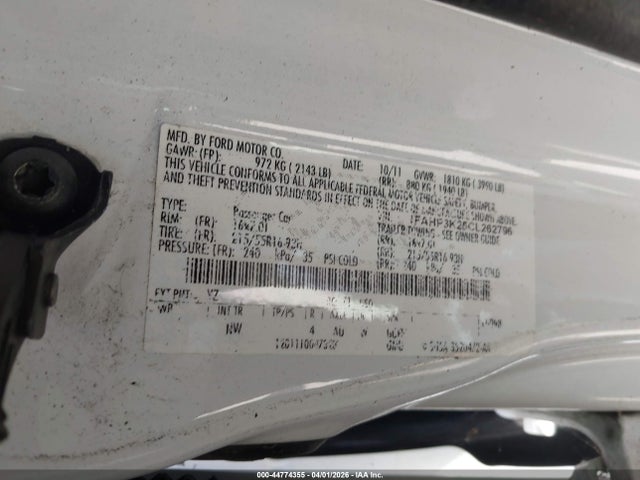 2012 FORD FOCUS 1FAHP3K25CL262796 Photo 8