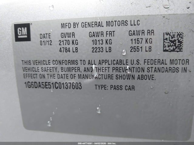 2012 CADILLAC CTS 1G6DA5E51C0137603 Photo 8