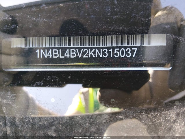 Продажа на аукционе авто 2019 Nissan Altima 2.5 S, vin: 1N4BL4BV2KN315037, номер лота: 44774418