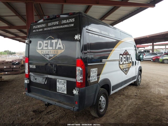 Aukcja sprzedaży 2021 Ram Promaster 2500 High Roof 159 Wb, vin: 3C6ERVDGXME509016, numer aukcji: 44774448