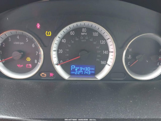 2009 Hyundai Sonata Limited მანქანა იყიდება აუქციონზე, vin: 5NPEU46C79H521218, აუქციონის ნომერი: 44774585