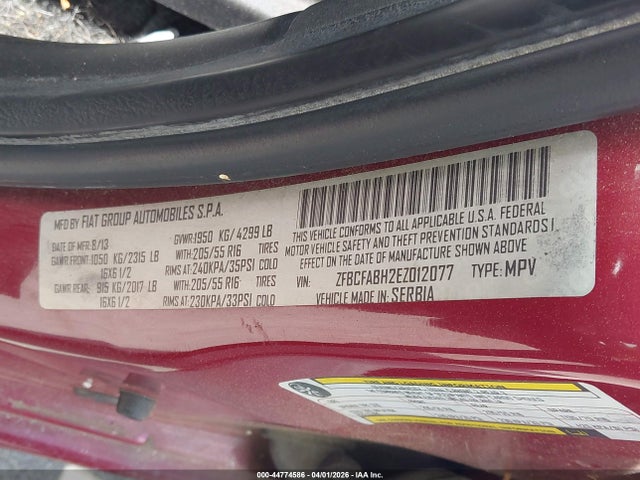 2014 FIAT 500L ZFBCFABH2EZ012077 Photo 8