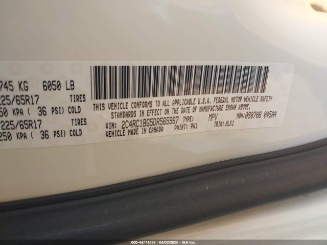 Продажа на аукционе авто 2013 Chrysler Town & Country Touring, vin: 2C4RC1BG5DR565967, номер лота: 44774597