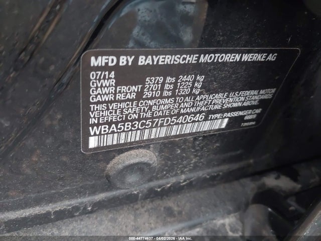 2015 BMW 535I WBA5B3C57FD540646 Photo 8