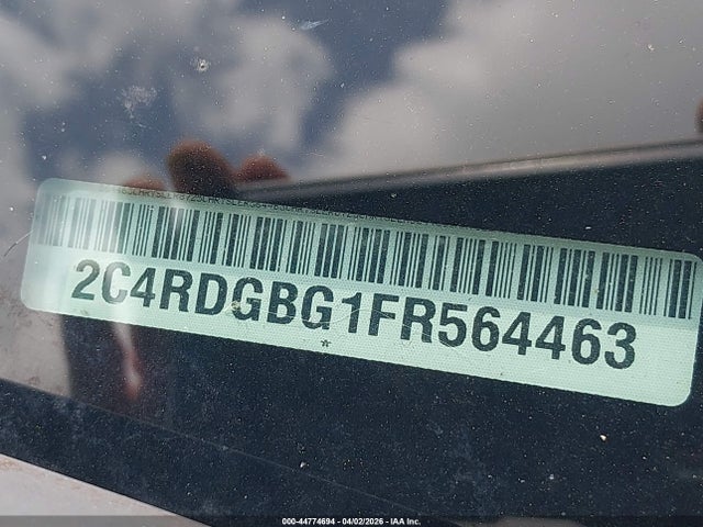 Aukcja sprzedaży 2015 Dodge Grand Caravan Se, vin: 2C4RDGBG1FR564463, numer aukcji: 44774694