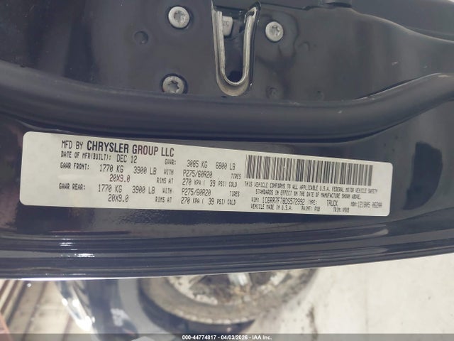 2013 RAM 1500 1C6RR7FT8DS572992 Photo 8