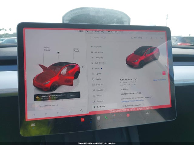 Продажа на аукционе авто 2024 Tesla Model Y Long Range Dual Motor All-wheel Drive, vin: 7SAYGDEE0RA257555, номер лота: 44774886