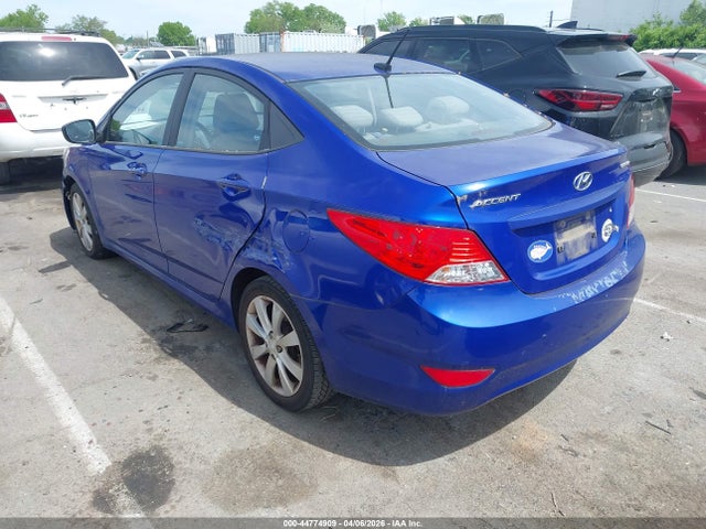 Aukcja sprzedaży 2012 Hyundai Accent Gls, vin: KMHCU4AE6CU139027, numer aukcji: 44774909
