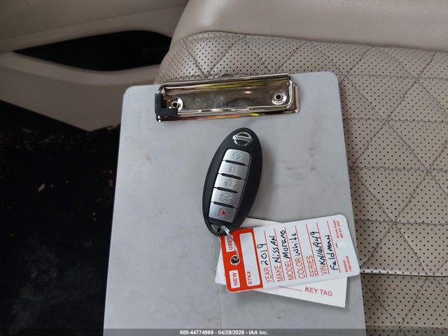 2019 Nissan Murano Platinum მანქანა იყიდება აუქციონზე, vin: 5N1AZ2MJXKN161949, აუქციონის ნომერი: 44774969