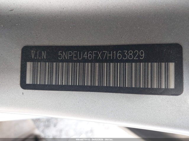 Aukcja sprzedaży 2007 Hyundai Sonata Limited/se V6, vin: 5NPEU46FX7H163829, numer aukcji: 44775132