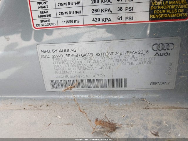 2012 AUDI A3 WAUBJAFM7CA138779 Photo 8