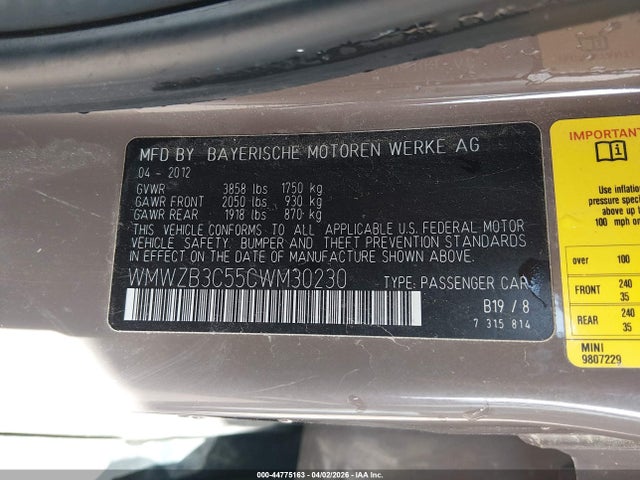 2012 MINI COOPER COUNTRYMAN WMWZB3C55CWM30230 Photo 8