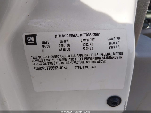 2006 CADILLAC CTS 1G6DP577060210137 Photo 8