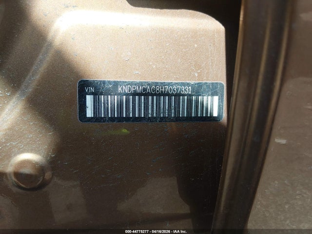 Продаж на аукціоні авто 2017 Kia Sportage Lx, vin: KNDPMCAC8H7037331, номер лоту: 44775277