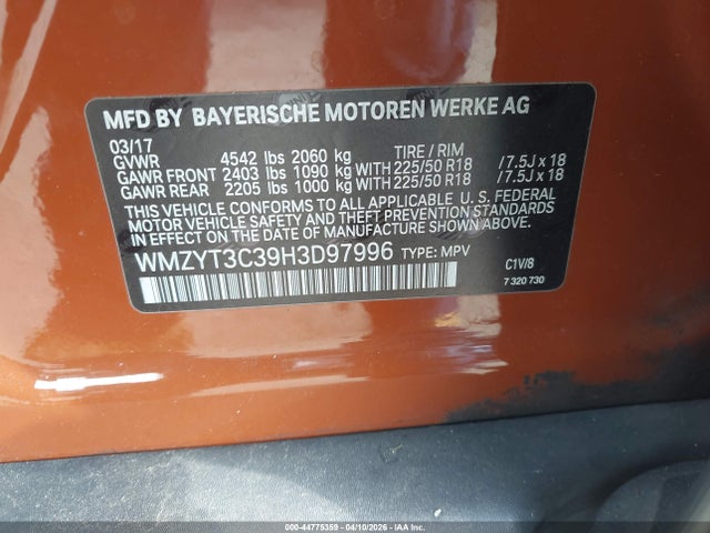 Mini Countryman Cooper S 2017 WMZYT3C39H3D97996 Image 9