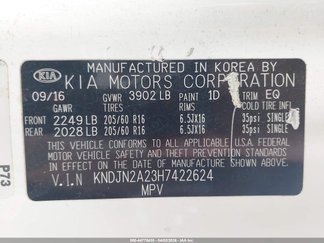 KNDJN2A23H7422624 KIA Soul