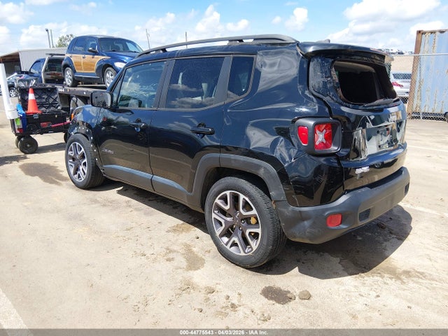 2016 Jeep Renegade Latitude მანქანა იყიდება აუქციონზე, vin: ZACCJABTXGPD74062, აუქციონის ნომერი: 44775543