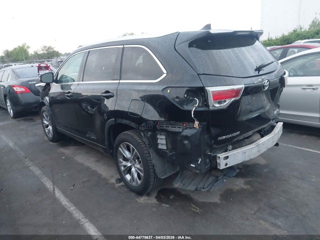 2015 Toyota Highlander Xle V6 მანქანა იყიდება აუქციონზე, vin: 5TDJKRFH6FS222287, აუქციონის ნომერი: 44775637