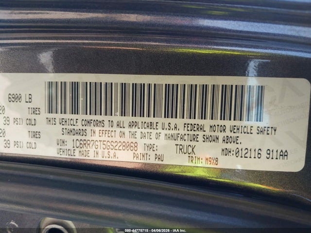 1C6RR7GT5GS228068 RAM 1500 Big Horn