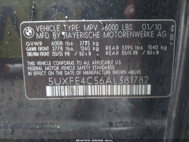 2010 BMW X5 5UXFE4C56AL381782 Photo 8