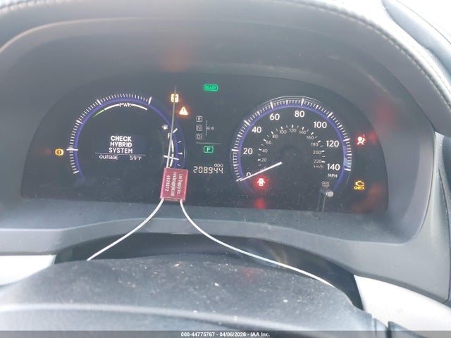 44775767 :رقم المزاد ، JTHBB1BA1C2049021 vin ، 2012 Lexus Hs 250h مزاد بيع