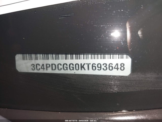 Продажа на аукционе авто 2019 Dodge Journey Crossroad, vin: 3C4PDCGG0KT693648, номер лота: 44775770