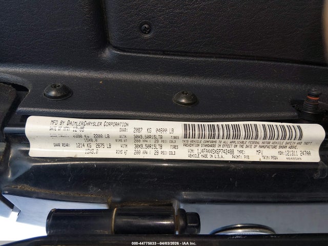 Продажа на аукционе авто 2006 Jeep Wrangler Unlimited, vin: 1J4FA44SX6P742488, номер лота: 44775833