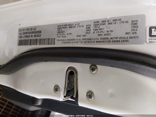 2021 RAM 1500 CLASSIC 3C6RR7KG4MG663936 Photo 8